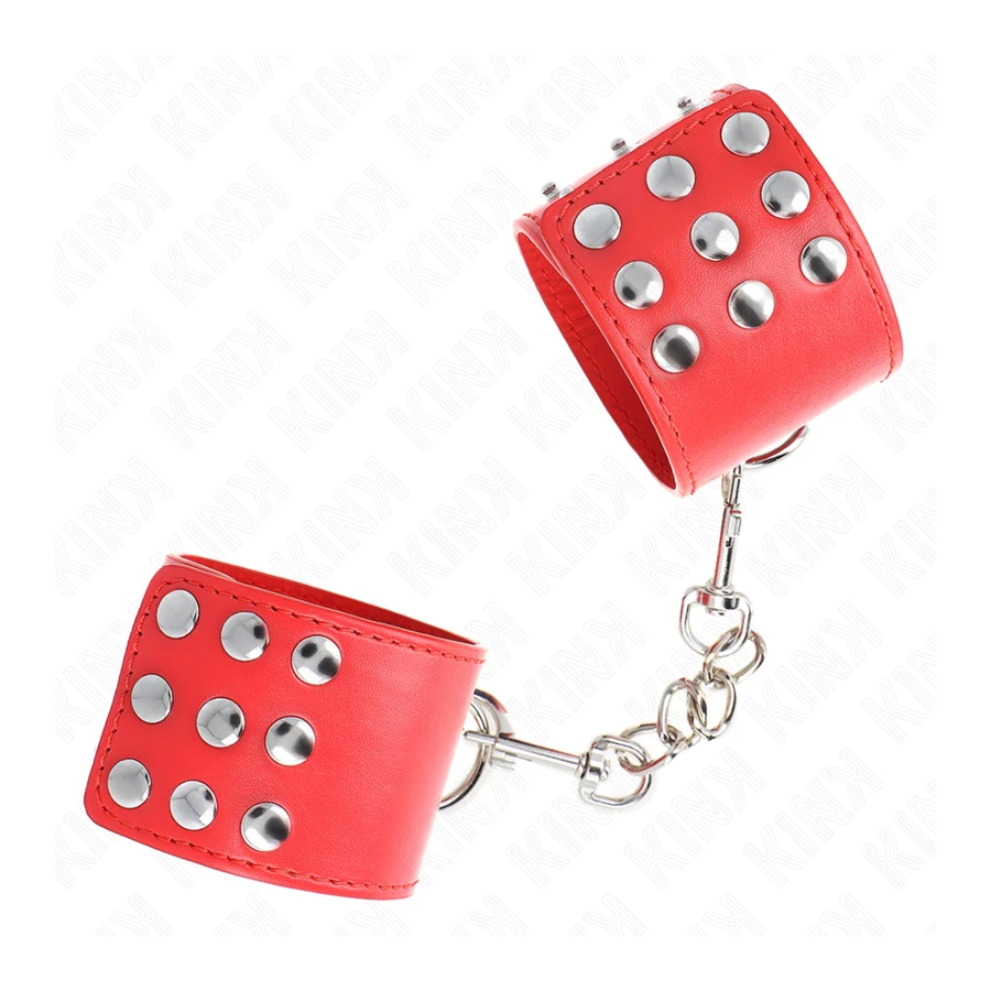 KINK - APPUI-POIGNETS AVEC BOUTON-PRESSION ROUGE RÉGLABLE 19-24 CM X 5,5 CM